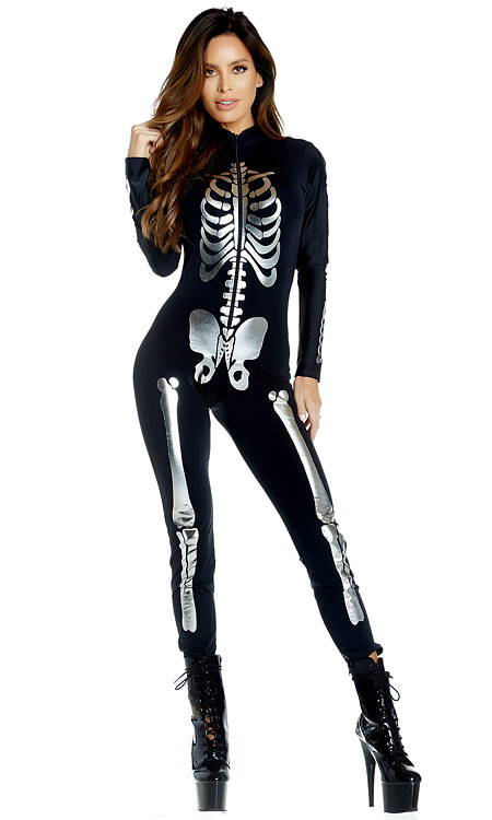 skeleton jumpsuit womens