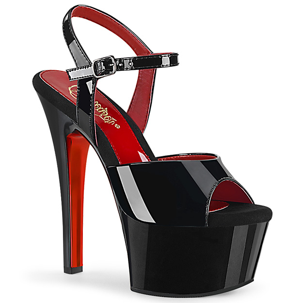 pleaser heels red